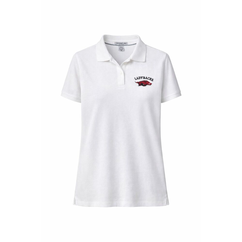 Lady'Back Ladyback Arkansas Razorbacks Womens POLO Shirt XL Basketball NWT